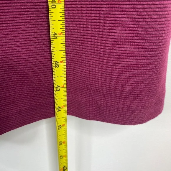 Boden Violet Ottoman Dress 2 Ruby Red Ribbed Midi Collar Classic Preppy Twee - Picture 8 of 11